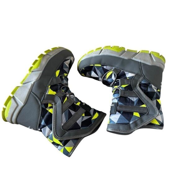 GUBARUN Kids Youth Snow Boots Winter Waterproof Slip Resistant Shoes SZ 1.5 - Picture 9 of 15